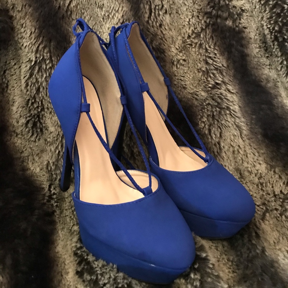 Blue Charlotte Russe heels